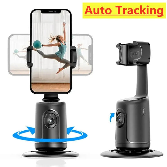 360 Auto Face Tracking Gimbal AI Smart Gimbal Face Tracking Auto Phone Holder For Smartphone